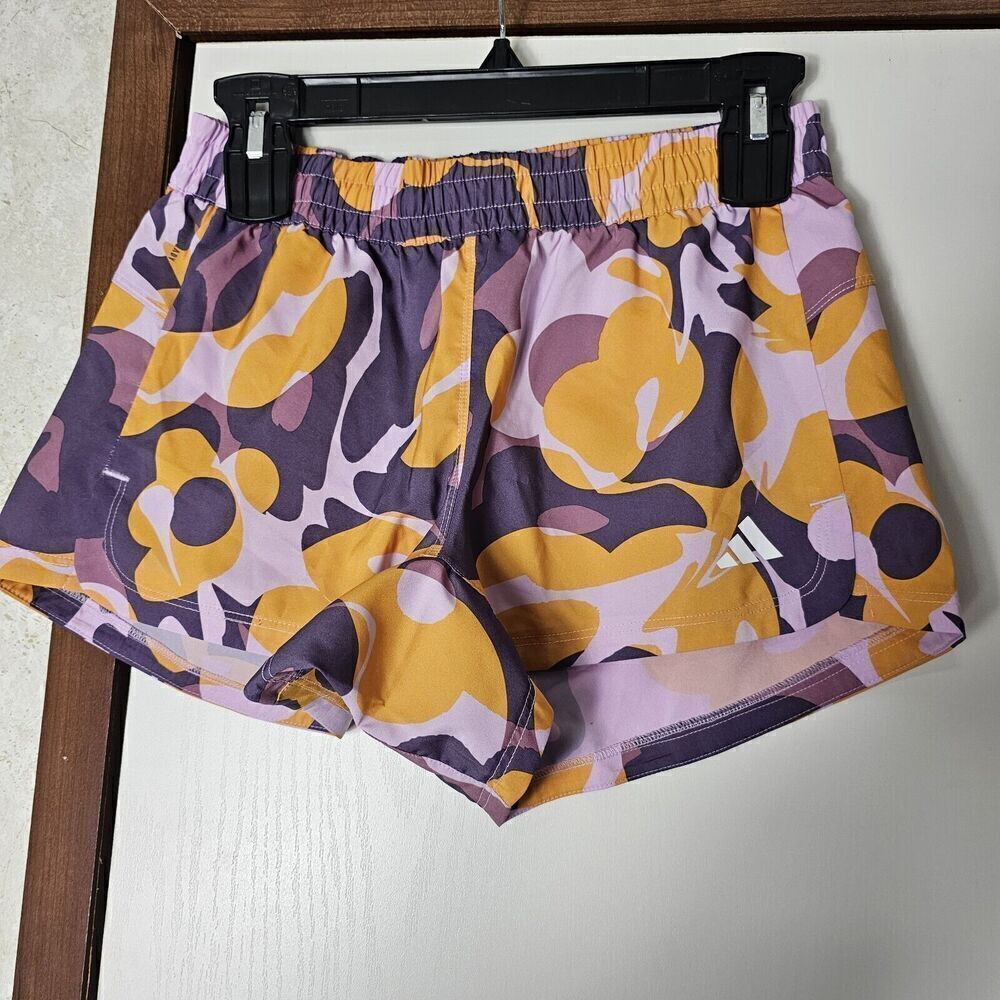 Adidas Pacer Train Essentials Floral-Print Woven ShortsWomen's Size XS NWT - Picture 3 of 7